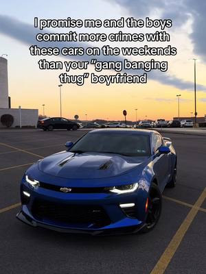 A post by @mchambo23 on TikTok caption: This is definitely 100 percent accurate😂 #camaro #6thgencamaro #camaross #americanmuscle #musclecar #v8power #v8 #v8sound #funny #like #comment #fyp 