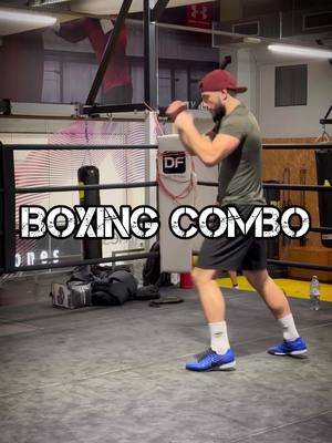 A post by @improveboxing on TikTok caption: BOXING COMBO 🔥💣 #box #improveboxing #combo #footwork #tutorial #exercise #fyp 