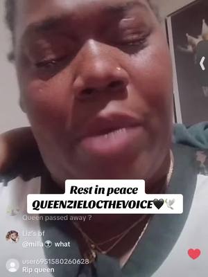 A post by @tyrese_shead on TikTok caption: Rest in peace queen 🖤🕊️#queenzielocthevoice #rip #viral #fupシ 