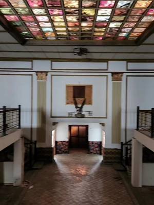 A post by @the_sparkler_ on TikTok caption: Abandoned bank with beautiful stained glass. #abandoned #urbex #urbanexploring  #abandonedplaces #exploring #explore #bank  #exploringabandonedplaces #history #historytime #historybuff #deserted #desertedplaces #photographyeveryday #photography #architecture #adventure #fyp #foryoupage #tiktok #viralvideo #viral #nostalgia 