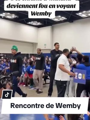 A post by @thisisclassiccourt on TikTok caption: Wemby est parti a la rencontre d’enfanr à Indiana pendant le All Star Week End Leur reaction est folle ! #wemby #wembanyama #NBA #nbafrance #NBAfr #tiktoknba #nbatiktok #asg #allstargame #indiana 