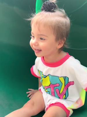 A post by @candiceandmaemae on TikTok caption: MaeMae loves park days 🥰 #maemaeallday #toddler #momlife #Texas #toddlergirl #toderlife #สปีดสโลว์ #สโลว์สมูท 