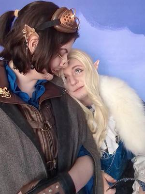 A post by @heyhaycosplay on TikTok caption: and to end my spam post, have a happy gay grandads post @sherbert / rina #everettmorningstar #raemondmorningstar #fablesmpgaygrandads #fablesmpcosplay #fablesmp 