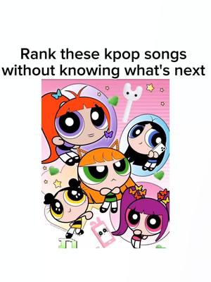 A post by @glassyxyuri on TikTok caption: Rank 5 kpop songs without knowing what's next ❤️ Girl Group Edition #kpop #kpopfyp #kpoptiktok #kpopgame #rankwithoutknowingwhatsnext 