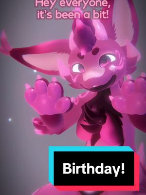 A post by @hantnor on TikTok caption: Today’s my birthday! I’ve been very hard at work for you guys, and I have tons of amazing projects to catch you all up on! I can’t wait! #vrfurry#vrc#vr#vrchat#furry#birds#fyp#furryfandom #foryou #cute