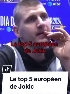 A post by @thisisclassiccourt on TikTok caption: Nikola Jokic nous donne les 4 joueurs autour de lui pour son Top 5 des joueurs européens  Y aurait pas quelques points communs entre ces joueurs ? 👀 #NBA #nbafrance #NBAfr #tiktoknba #nbatiktok #asg #allstargame #jokic #denver #indiana #mvp #french 