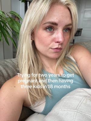 A post by @katelynpparkinson99 on TikTok caption: So so so grateful and blessed ❤️ #twinmom #momlife #threeundertwo #MomsofTikTok 