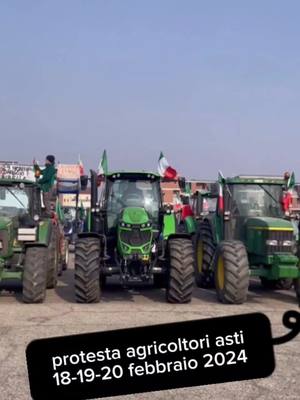 A post by @sergiosergin on TikTok caption: #CapCut #italia #trattori #protestadegliagricoltori #agricoltori #asti 