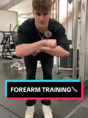 A post by @woody._.x on TikTok caption: FOREARM TRAINING! make sure to hit all 3 main parts when training🍆 #forearms #forearmworkout #exercise #GymTok #gym #gymknowledge #gymprogramme #fitness 