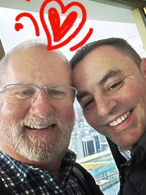 A post by @larryscott206 on TikTok caption: #CapCutValentine Love this man… Ricky…!❤️😘@Ricky …. So much fun…. Our journey continues……😘❤️#lbgtq🏳️‍🌈 #bearsoftiktok🐻 #Love #boomers #genx #fun 