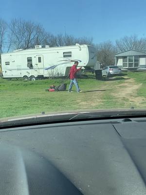 A post by @tammynavarrette on TikTok caption: #mowerthief #Texas #neighbors 