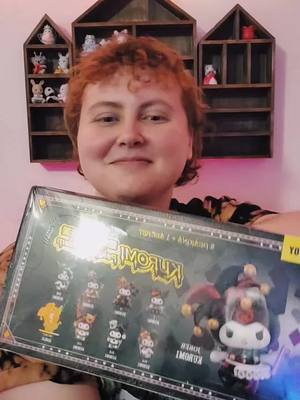 A post by @bluestberrie on TikTok caption: KUR-ARMY #kuromi #sanrio #blindreact #blindbox #haul #blindboxopening #mystery #reactions #unboxing #collectibles #popmart #mysterybox 