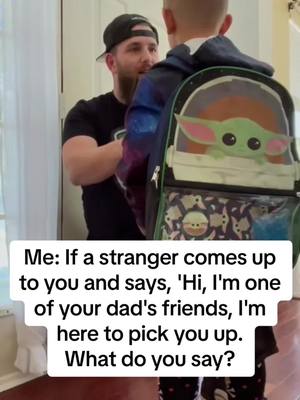 A post by @hopecore.rclv on TikTok caption: Funny Stranger Danger Test! #kids #strangerdanger #parentinghack #reaction #humour #funny #funnyvideos #fyp 