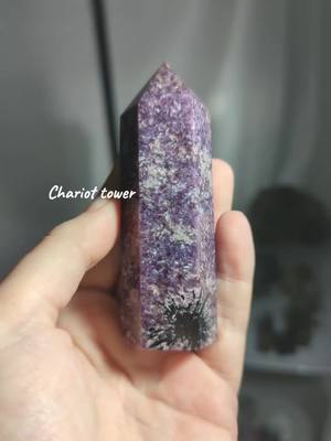 A post by @hq.aka.hollie on TikTok caption: Beautiful crystals join me live at 10am #hqcrystals #crystaltok #crystals #chariot #kunzite #rare 