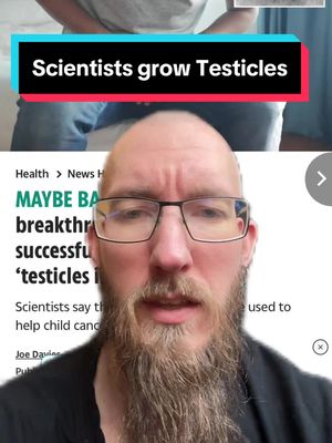 A post by @inquirewithinofficial on TikTok caption: Scientists Successfully Grows Working Testicle in a Dish #weird #weirdnews #science #conspiracy #conspiracytheory 