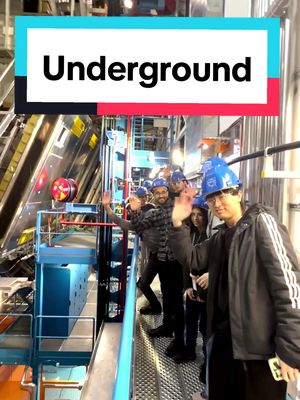 A post by @atlasexperiment on TikTok caption: Visiting the ATLAS Experiment at @CERN is always an amazing experience!👷‍♀️⁠ Head to atlas.cern/visit to find out how you can come see our detector in person or in a virtual visit. #CERN #ATLASExperiment #physics 