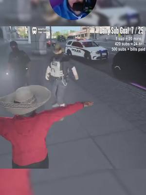 A post by @team_halloffame on TikTok caption: High-speed chases, unexpected encounters with the law – join our content creator Nexi on a wild ride in GTA RP! 