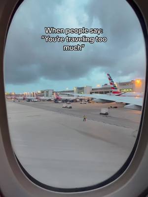 A post by @ovrxpsd on TikTok caption: Overtraveling? ✈️ never heard of it😌 #fyp #travel #airplanes 