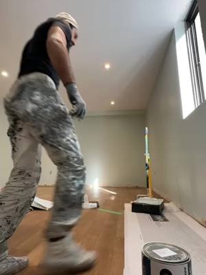 A post by @torontohygieneguy on TikTok caption: Painting is DONE.  SHOUT OUT TO @Thefinelinepainting.  Their attention to detail is fiiiiinnnee. #renovation #painting #torontopainters #decor #sagecolour @Brad D 