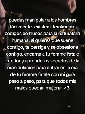 A post by @sifemmefatale on TikTok caption: más consejos de seducción en el ebook "el arte de la femme fatale" en mi bio 🖤