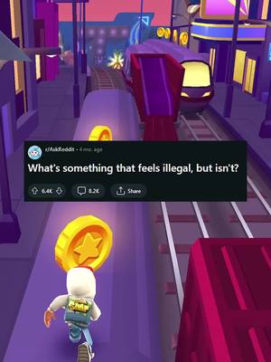 A post by @bradleywithane on TikTok caption: #askreddit #reddit #redditstories #question #subwaysurfers #comedy #joke 