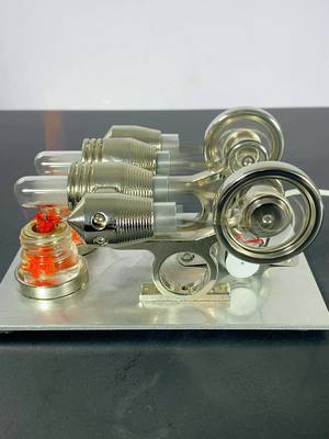 A post by @glighterll on TikTok caption: Stirling engine model - power generation#model 