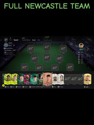 A post by @onlyrobbo11 on TikTok caption: #newcastle #newcastleunited #eafc24 #ultimateteam 