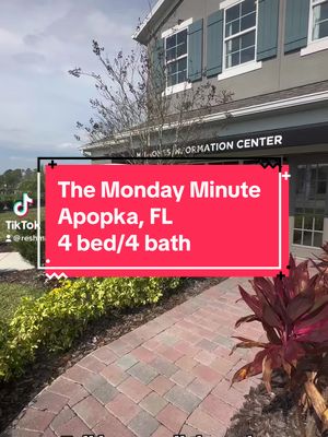 A post by @reshmashivani_ on TikTok caption: Orlando Homes in 60 seconds  The Modnay Minute ⏱️ Apopka, FL  #TheMondayMinute #OrlandoHomes #FloridaHomes #realestate #realestatetiktok #realtor #centralflorida #centralfloridahomes #hometours #housetours #floridarealtor #Apopka #apopkaflorida 