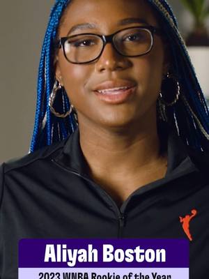 A post by @leaningirls on TikTok caption: Just in time for #InternationalWomensDay, we teamed up with the @NBA, @WNBA, and @Aliyah.Boston, who won Rookie of the Year in 2023, to help girls defy stereotypes and embrace their leadership superpowers! #IWD2024 #LeanInGirls