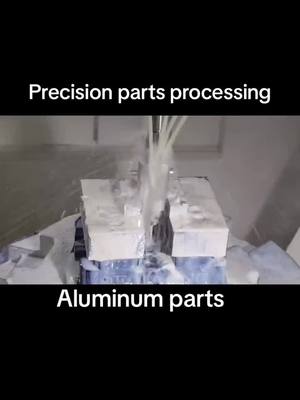 A post by @cncwonderfulfactory on TikTok caption: Production process of aluminum parts#Aluminum #precisioncomponent#CNC  #CNCmachining #cncturning 