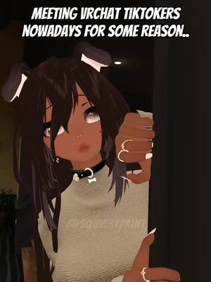 A post by @squishypaintvrc on TikTok caption: Stop insulting me for liking your stuff please, I'm dumb and I'll take it to heart 😭😭😭💔 #vr #vrchat #vrctiktoker #fbt #vrchatcommunity #vrchatfunny 