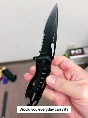 A post by @tacknives on TikTok caption: #knife #knives #pocketknife #foryou #fyp #wow #cool #everydaycarry #Outdoors #camping 