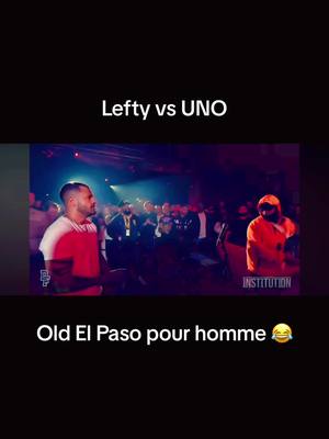 A post by @dfbarz on TikTok caption: The start of Leftys second round vs Uno. Who wants to see the full round? #dfafd #unolavoz #lefty #funny #fyp #foryou #battlerap 