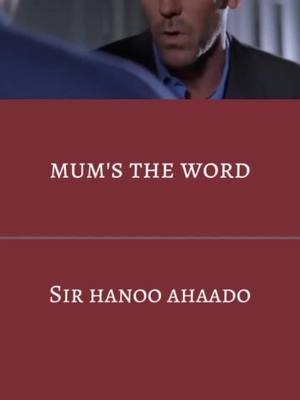 A post by @english_iyo_somali on TikTok caption: mum's the word  qofna ha u sheegin ,  Sir hanoo ahaado #englishmovie #fyp #viral #somali_english #somalitiktok 