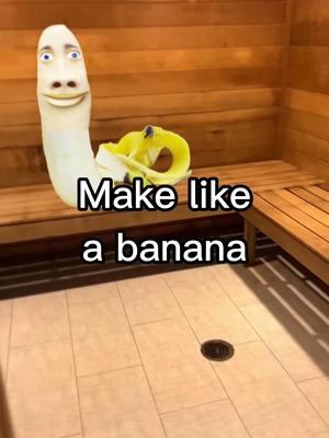 A post by @undertimeslopper on TikTok caption: #banana #sauna #undertimeslopper 