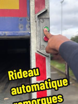 A post by @jomotors95 on TikTok caption: Plus besoin de lever ou baisser manuelle le rideau de nos remorque #routier #spl #camion #poidlourd