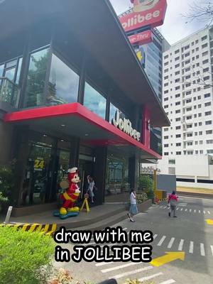 A post by @_kooleen on TikTok caption: i tried drawing at JOLLIBEE zaddy #kooleen #jollibee@Jollibee @Beabadoobee 