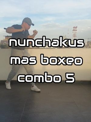 A post by @el_carlos.gr on TikTok caption: quinto combo y aun no es el mejor #fypシ #foryou #nunchaku #power #entrenamiento #mmafighter #boxeo #box #artesmarciales #velocidad 