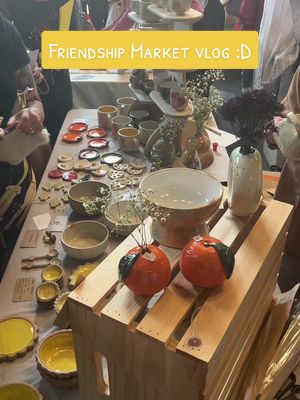 A post by @artby.alyanna on TikTok caption: Today’s the Friendship Market at the Hana House in Brooklyn!! 40+ AAPI vendors and free entry 💕 #nycevents #nyc #minivlog #artmarket 