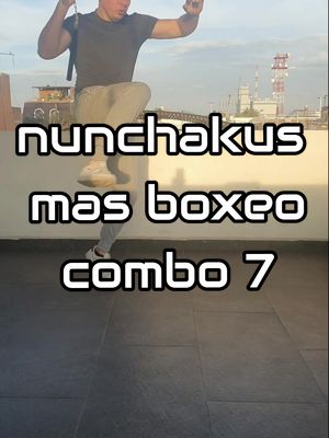 A post by @el_carlos.gr on TikTok caption: 7 combos ya con nunchakus mas tecnicas de boxeo. #box #boxing #boxeo #chako #nunchaku #nunchakufreestyle #entrenamiento #power #mmafighter #velocidad #artesmarciales #foryou #fypシ #allimite 