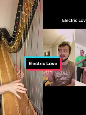 A post by @olivia_harpist on TikTok caption: #duet with @Bobby Waters The last note went a bit wrong 🤦‍♀️ found this in the drafts from months ago! #electriclove #harptok #tiktokharpist #oliviaharpist 