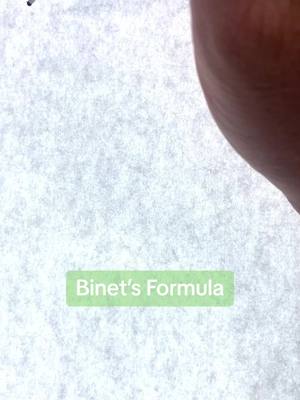 A post by @mathletters on TikTok caption: Binet’s formula. #math #mathematics #stem #mathtok #mathteacher #TikTokTaughtMe 