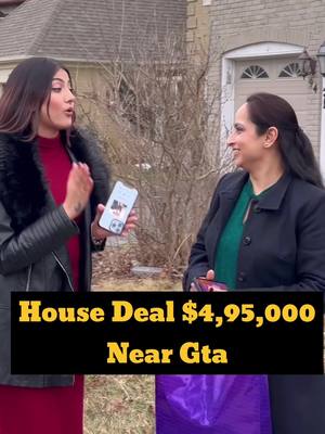 A post by @reet_narulaa on TikTok caption: House deal done🙏 Only $4,95,000😊 @realtor_navneet 