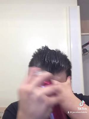 A post by @jacobavitabile on TikTok caption: Its thats time of year again🤣🤣 #viralvideo #nomorehairspray #fyp #lol #funny #downsyndrome #downsyndromerocks #jake #sofunny #cute #hairspray #nomore