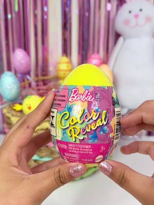 A post by @minitoyland on TikTok caption: 🐣 Barbie Color Reveal Egg! #oddlysatisfying #asmr #egg #colorreveal #colorrevealbarbie #barbie #barbieegg 