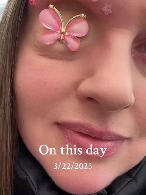 A post by @eyeofthesarcomacancer on TikTok caption: #onthisday #fy #fyp #different #face #makeup #makeuptransformation #eyemake #foryoupage 