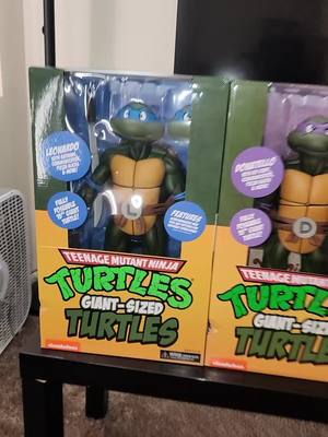 A post by @mikaelaville on TikTok caption: I just bought these and put them on my shelf.. the shelf fell from the weight, and all the boxes got damaged! Definitely a "collectors no no!" 🤦‍♀️🤦‍♀️ Well, at least now I have an excuse to open them. 😊 🐢🐢🐢🐢 #tmnt 