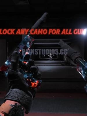 A post by @painstudios.store on TikTok caption: COD MW3 UNLOCK ANY CAMO FOR CONSOLE AND PC #codmw3 #consoleunlocks #unlockalltool #codtool #codtools #camoservices #