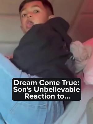 A post by @alexninotruckers on TikTok caption: Dream Come True  Son's Unbelievable Reaction (1)