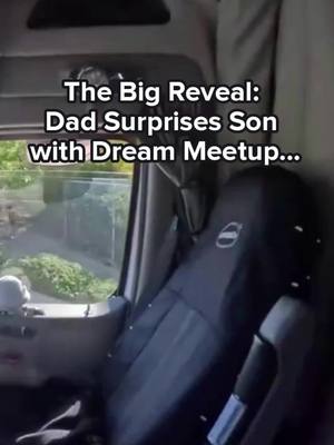 A post by @alexninotruckers on TikTok caption: The Big Reveal  Dad Surprises Son with Dream